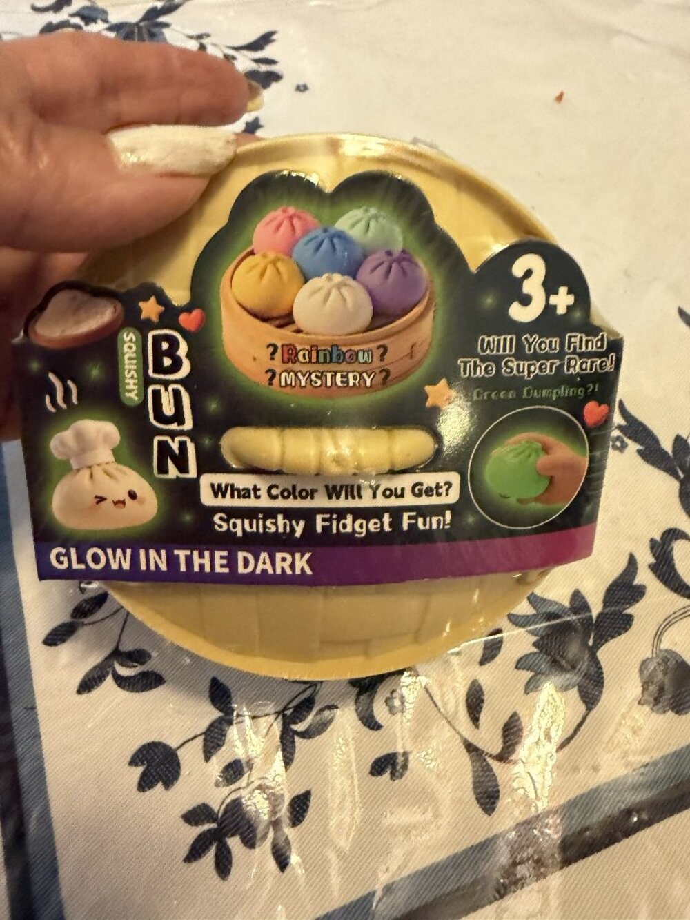 Dumplings Glow in the Dark Squishy Tactile Sensory Fidget Toy Age 3+